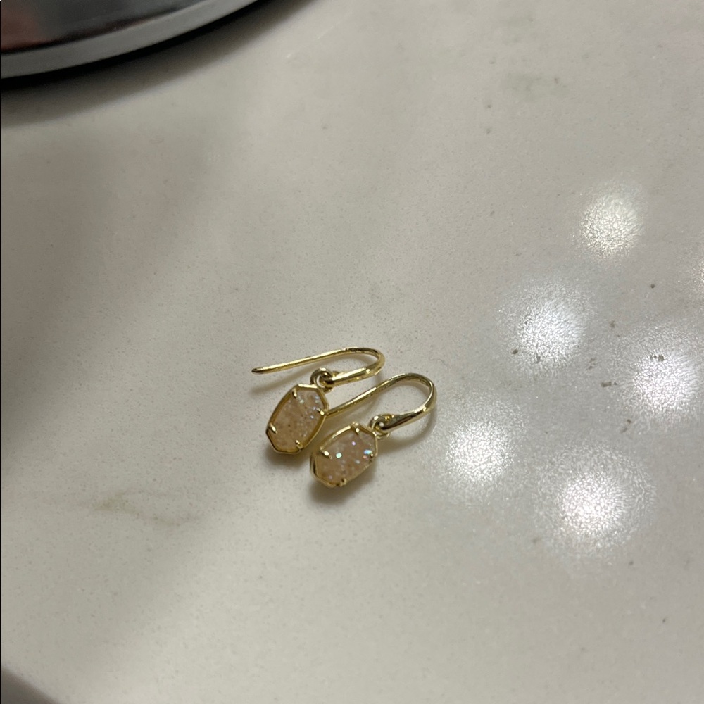 Gold Opal Drop Earrings - Gold Tone Women's Jewelry
